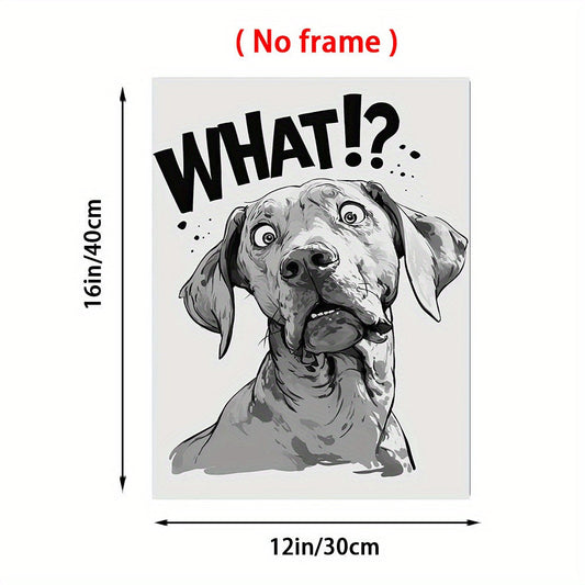 Funny Vizsla Dog Canvas Poster
